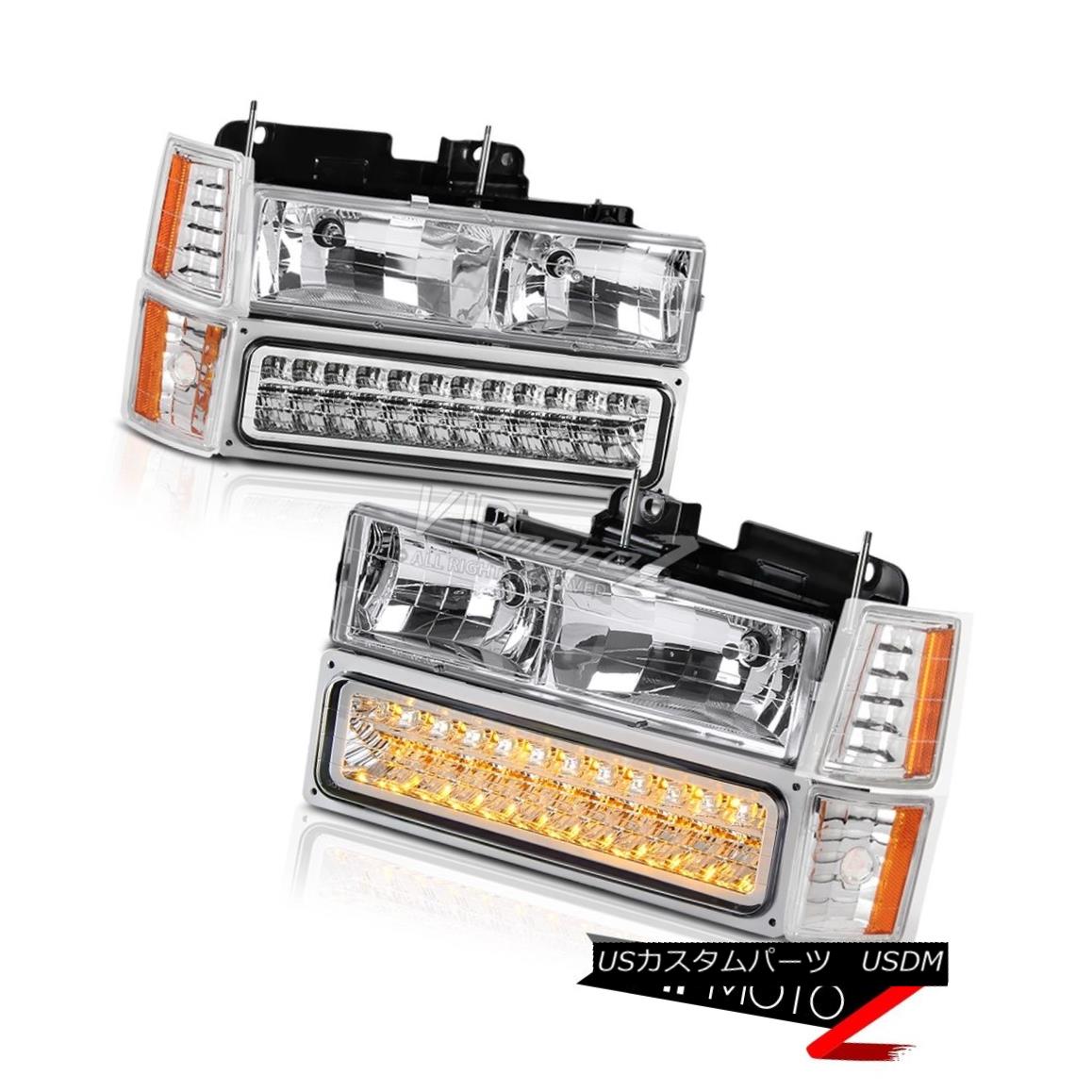 ヘッドライト [GMC MODEL] 1994-1999 GMC C|K Suburban 1500 2500 3500 Headlight Bumper LED Lamps [GMC MODEL] 1994-1999 GMC C | K郊外1500 2500 3500ヘッドライトバンパーLEDランプ 【並行輸入品】