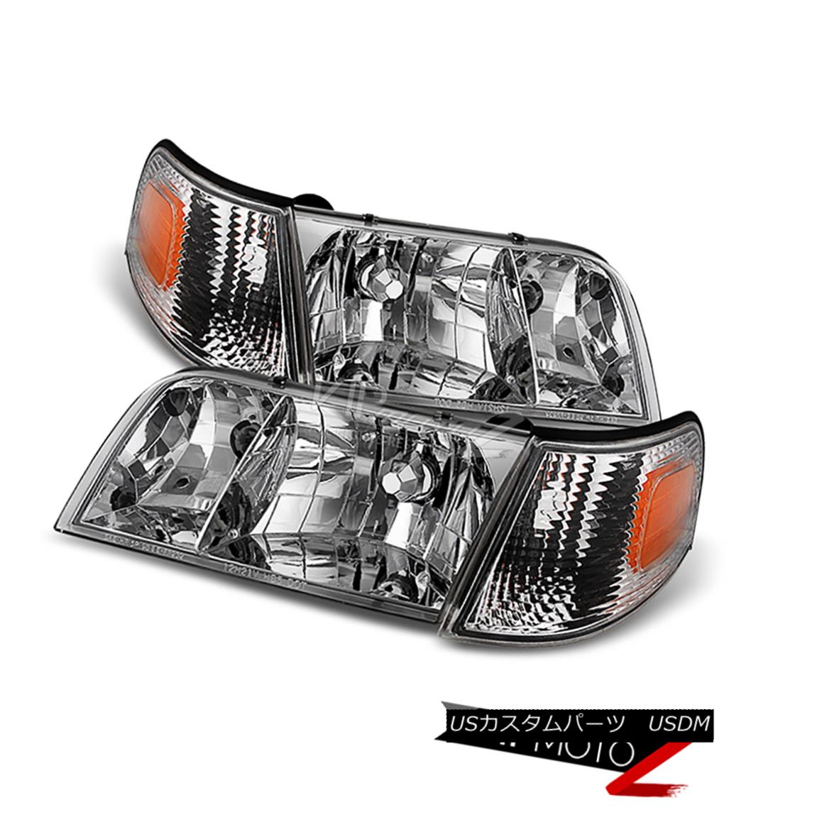 ヘッドライト 1998-2011 Ford Crown Victoria OE Style Replacement Headlight Corner Signal L+R 1998?2011年フォードクラウンビクトリアOEスタイルヘッドライトコーナー信号L + R 【並行輸入品】