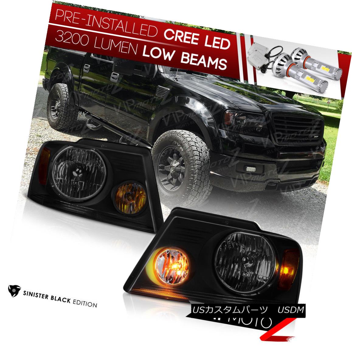 ヘッドライト [Pre-Installed LED Low Beam] 2004-2008 Ford F150 \