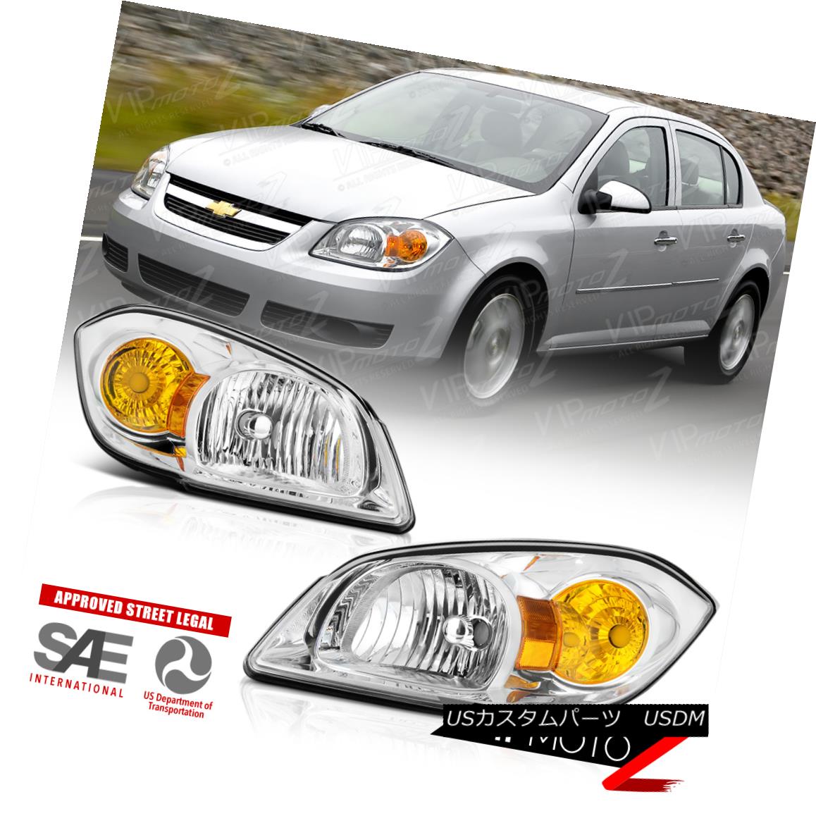 ヘッドライト [FACTORY LOOK] 07-09 Pontiac G5 SHINY CHROME Headlight Lamp Chevy Cobalt SS L+R [工場図] 07-09 Pontiac G5 SHINY CHROMEヘッドライトランプChevy Cobalt SS L + R 【並行輸入品】 35,250円