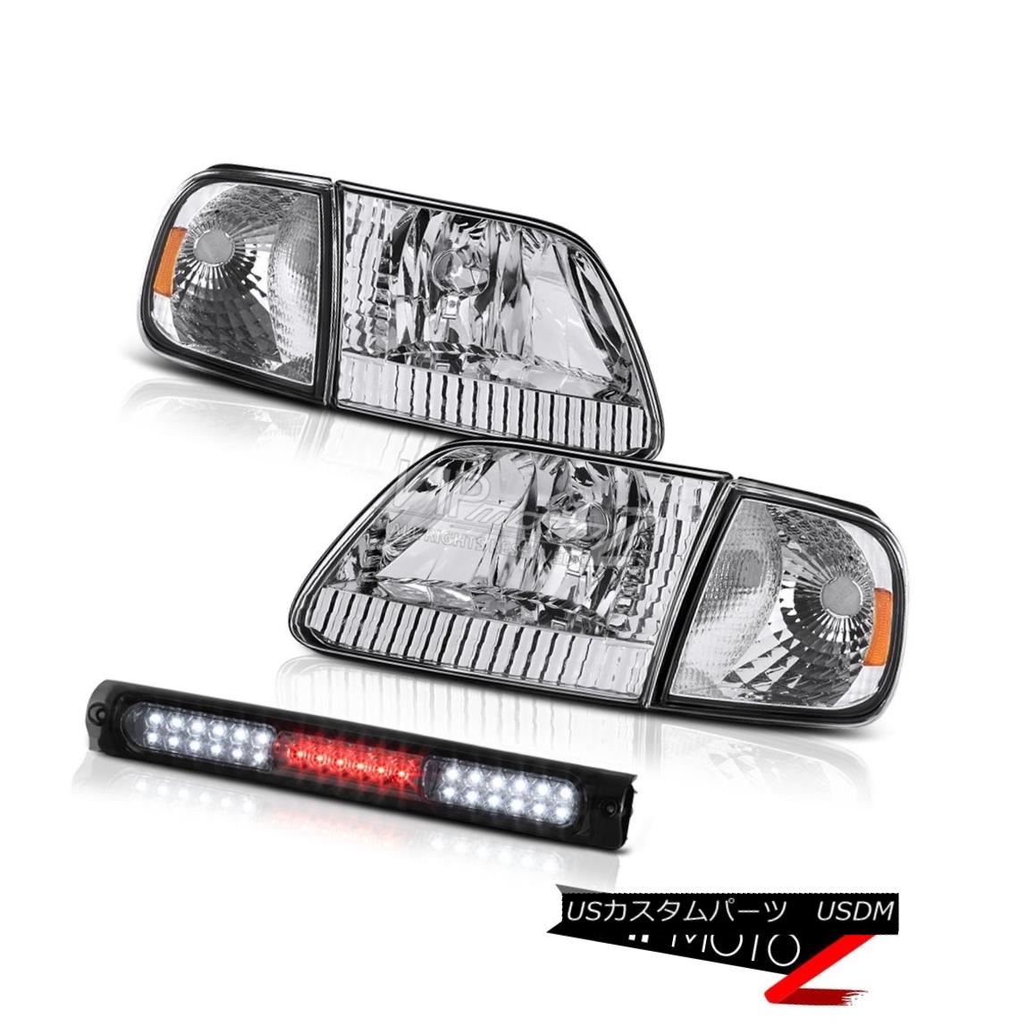 ライト ランプ 国内最安値 ヘッドライト Euro Chrome Headlights Signal High Stop Led Smoke 1997 03 F150 Flareside Xlt ユーロクロームヘッドライト信号ハイストップled煙1997 03 F150 Flareside Xlt Beachsidecliniccr Com