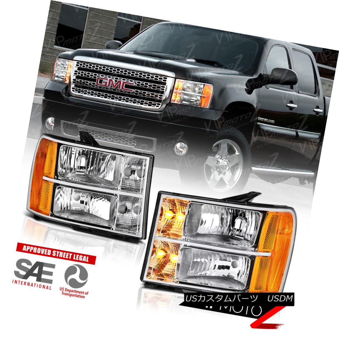 ヘッドライト 2007-2013 GMC Sierra 1500 2500 3500 \