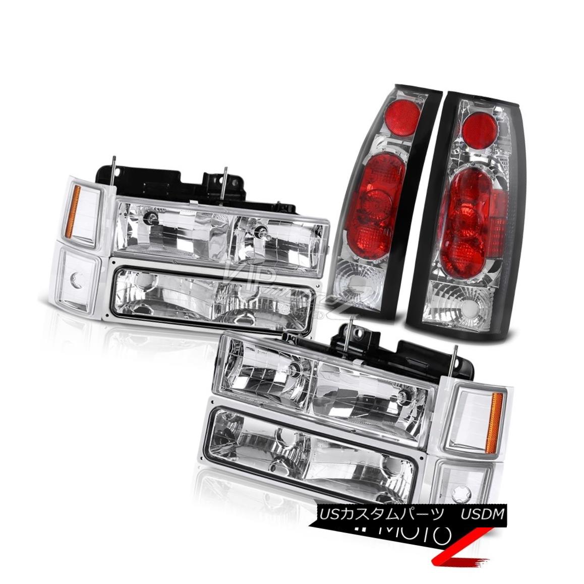 ヘッドライト 1995 1996 1997 1998 1999 Chevy Tahoe Crystal Clear Headlight Tail Lights Lamps 1995 1996 1997 1998 1999 Chevy Tahoeクリスタルクリアヘッドライトテールライトランプ 【並行輸入品】