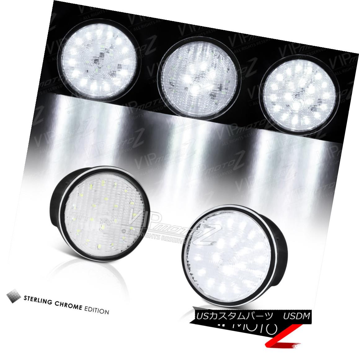 ヘッドライト 2007-2017 Jeep Wrangler JK Front LED Signal Parking Lights Lamp Clear Chrome SET 2007-2017 Jeep Wrangler JKフロントLEDシグナルパーキングライトランプクリアクロームSET 【並行輸入品】