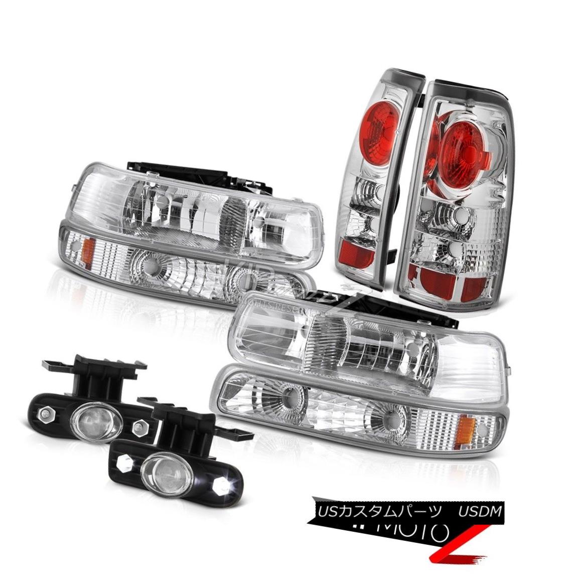 ヘッドライト 2001 2002 Silverado Z71 Euro Bumper+Headlamps Red Clear Tail Lights LED Foglight 2001 2002 Silverado Z71ユーロバンパー+ヘッドラム ps赤クリアテールライトLED Foglight 【並行輸入品】