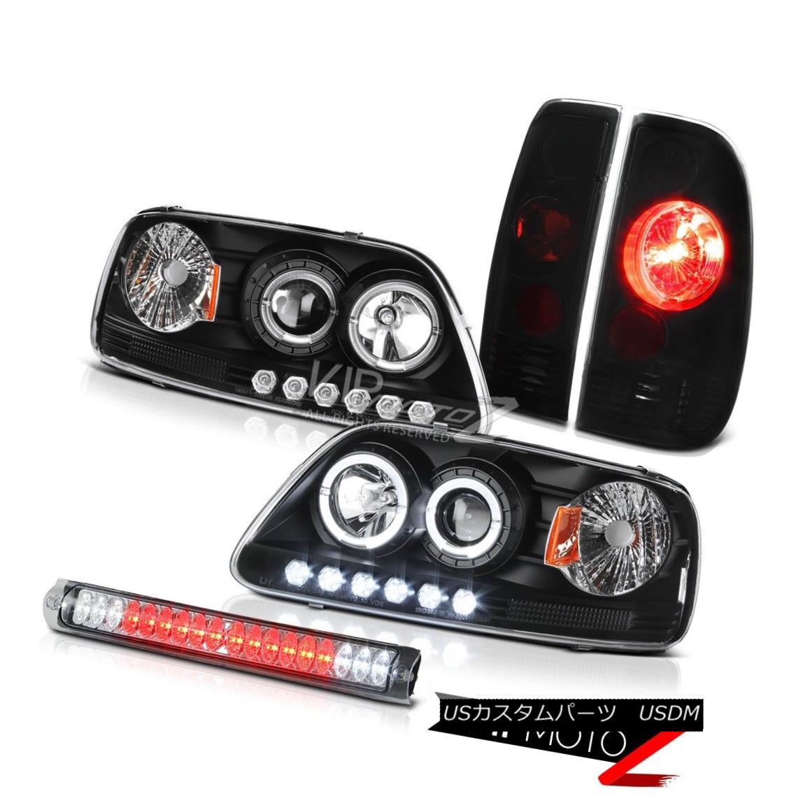 ヘッドライト LED DRL Projector Headlights Dark Smoke Tail Lights Brake Lamp F150 Triton 97 98 LED DRLプロジェクターヘッドライトダークスモークテールライトブレーキランプF150トリトン97 98 【並行輸入品】