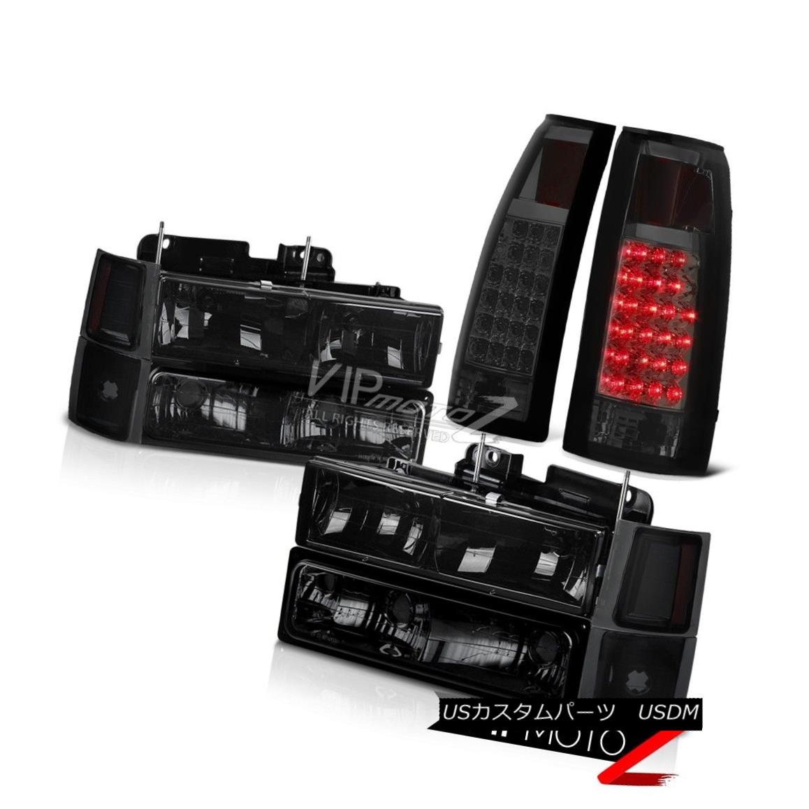 ヘッドライト 94 95 96 97 98 Chevy Suburban CK 1500 2500 LED Rear Tail Light Smoke Headlights 94 95 96 97 98シボレー郊外CK 1500 2500 LEDリアテールライトスモークヘッドライト 【並行輸入品】