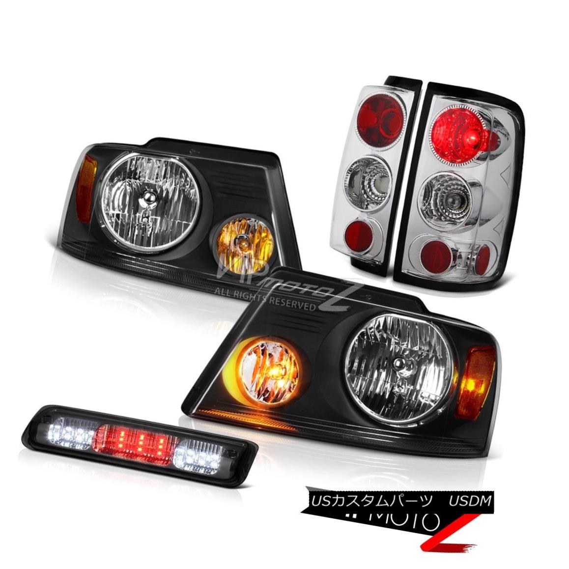 ヘッドライト 2004-2008 Ford F150 Lariat Roof Cargo Lamp Raven Black Headlamps Tail Lamps Euro 2004-2008フォードF150ラリアート屋根カーゴランプレーブンブラックヘッドランプテールランプユーロ 【並行輸入品】