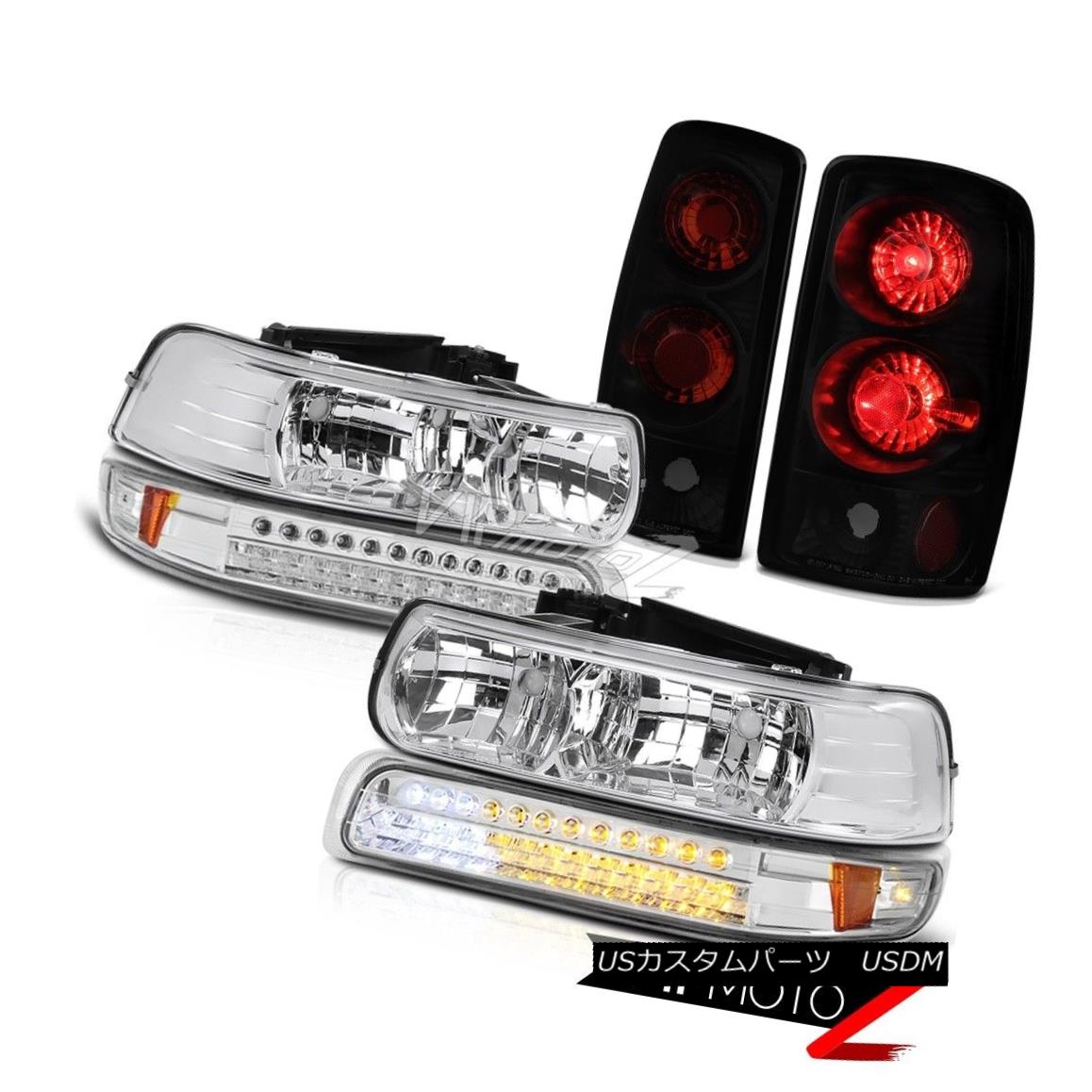 ヘッドライト Left Right Headlamps SMD Parking Taillights Sinister Black 2000-2006 Suburban LS 左のライトヘッドランプSMDの駐車場の灯台Sinister Black 2000-2006 Suburban LS 【並行輸入品】