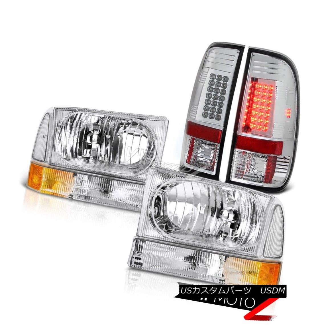 ヘッドライト Chrome Amber Signal Corner Bumper Headlights LED Chrome Brake Tail Lights Lamps クロームアンバー信号コーナーバンパーヘッドライトLEDクロームブレーキテールライトランプ 【並行輸入品】 50,754円