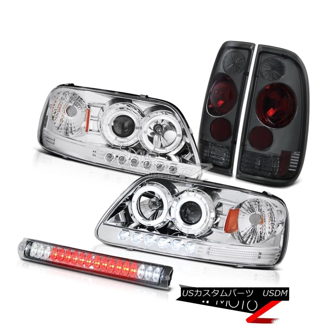 ヘッドライト Chrome LED Headlight Back Rear Tail Lights Third Brake Lamp F150 Lightning 97-03 クロームLEDヘッドライトバックリアテールライト第3ブレーキランプF150ライトニング97-03 【並行輸入品】