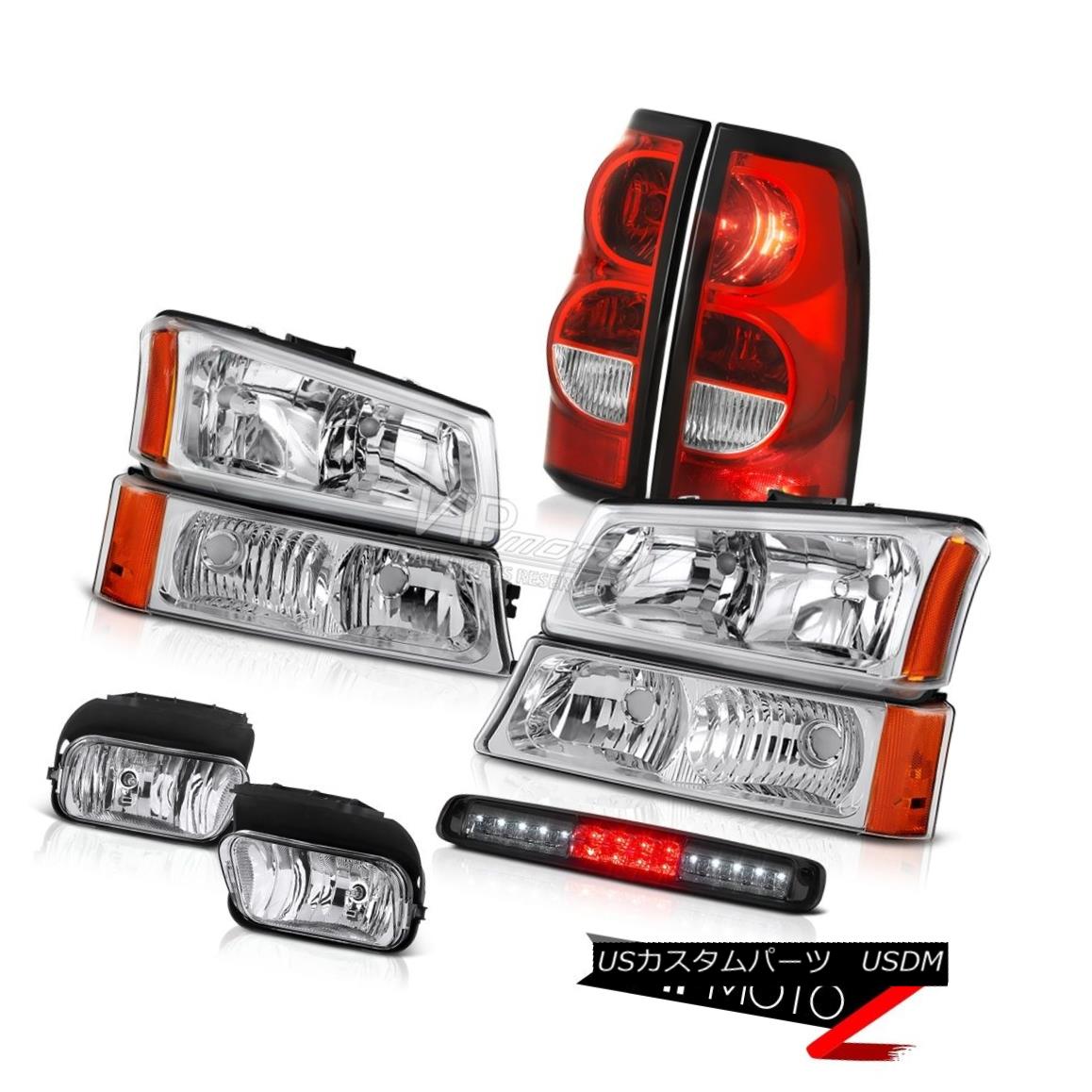ヘッドライト 03-06 Silverado Chrome Foglights Parking Lamp High Stop Red Tail Lamps Headlamps 03-06 Silverado Chrome Foglightsパーキングランプハイストップレッドテールランプヘッドランプ 【並行輸入品】