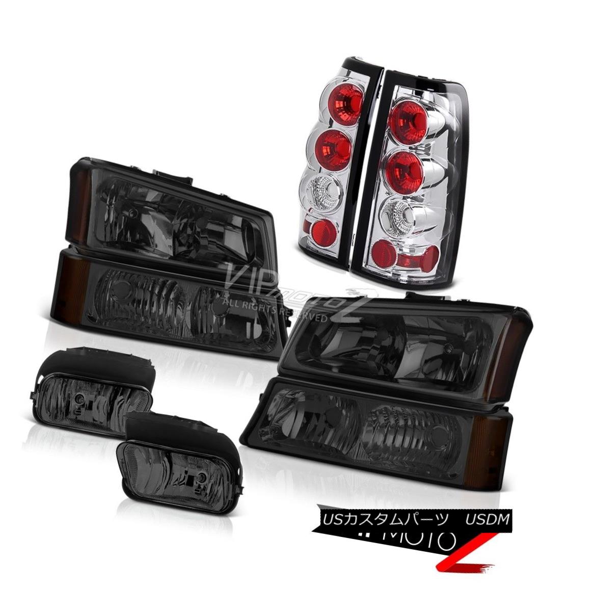 ヘッドライト 03-07 Silverado 3500HD Smoke Bumper+Head Lamps Chrome Tail Light Bumper Foglight 03-07 Silverado 3500HDスモークバンパー+ヘッドランプクロムテールライトバンパーフォグライト 【並行輸入品】