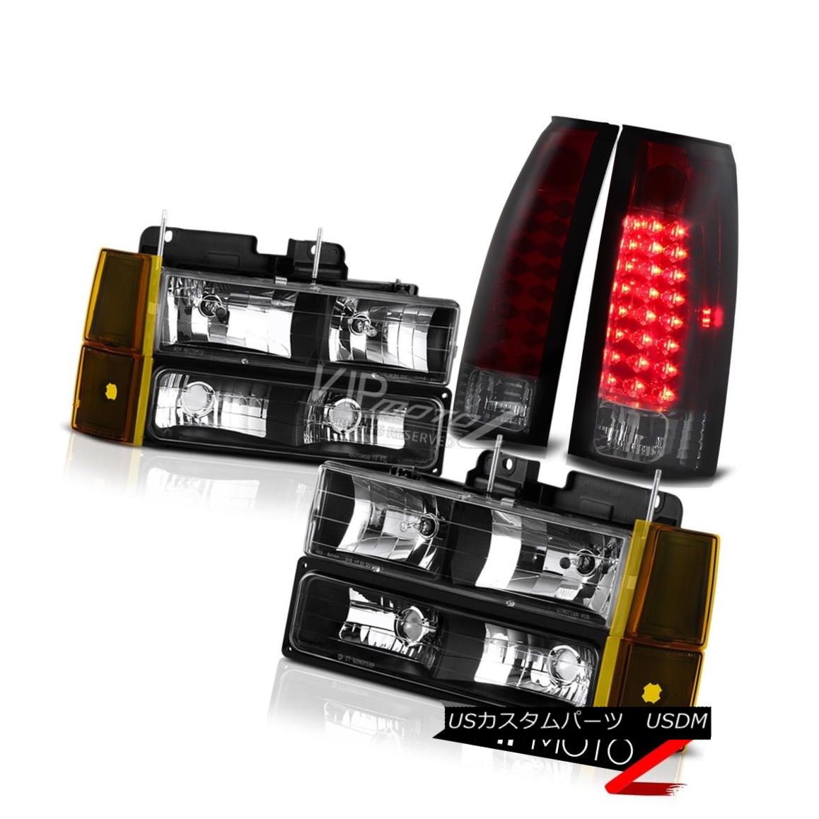 ヘッドライト 1994-1998 GMC C1500 Headlamps Corner Rosso Burgundy Taillights LED Replacement 1994-1998 GMC C1500ヘッドランプコーナーロッソバーガンディーテールライトLED交換 【並行輸入品】