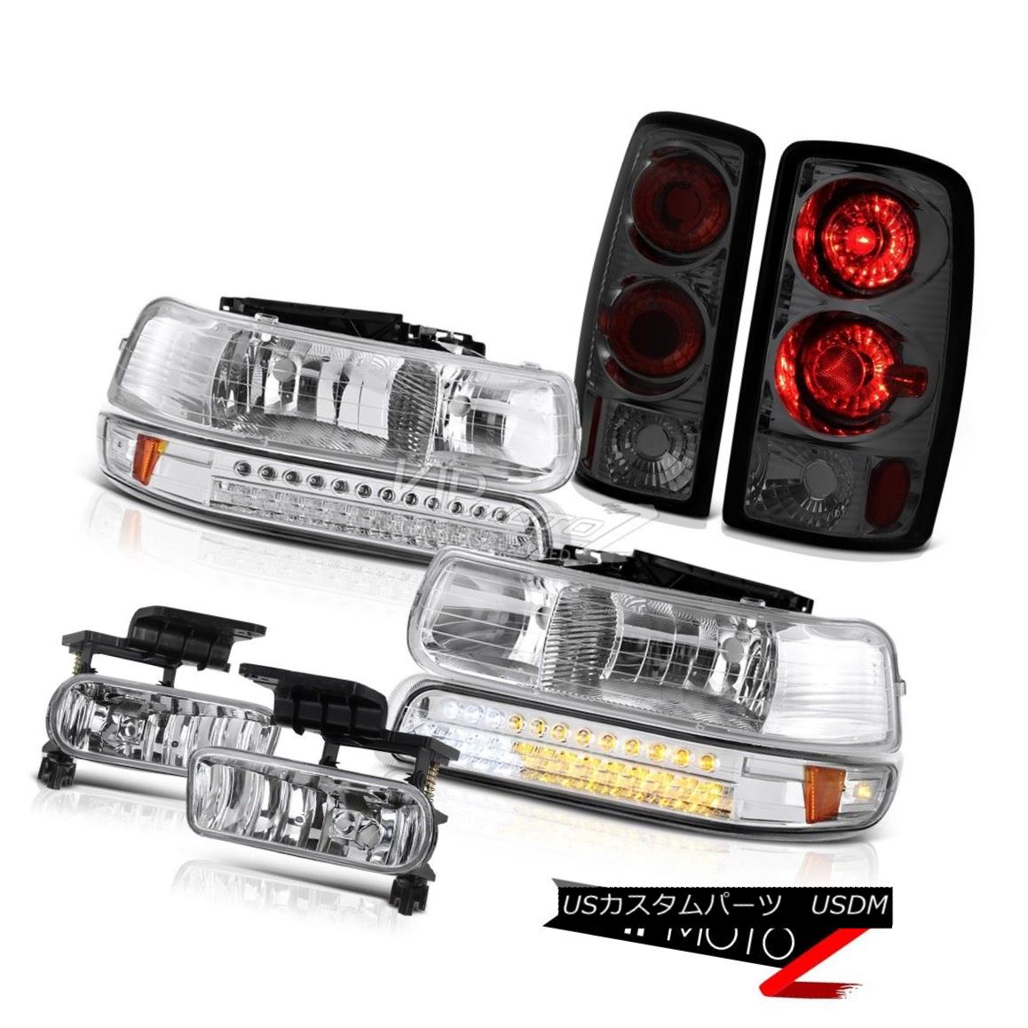 ヘッドライト 2000-2006 Tahoe LS LED Parking Headlights Rear Tail Lights Assembly Driving Fog 2000-2006タホLS LEDパーキングヘッドライトリアテールライト組立運転霧 【並行輸入品】