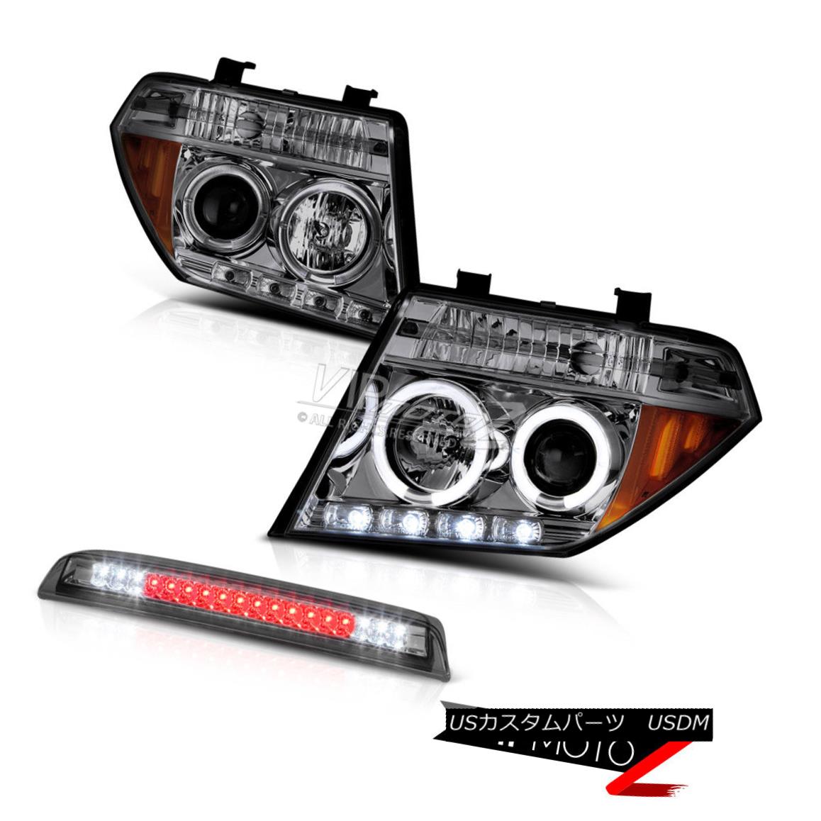 オリジナル Brake Third Led Headlight Projector Halo Tint Dark ヘッドライト Lights 暗い 色合いのハロープロジェクターヘッドライトledは05 08フロンティア用の第3ブレーキライト Frontier 05 08 For ライト ランプ