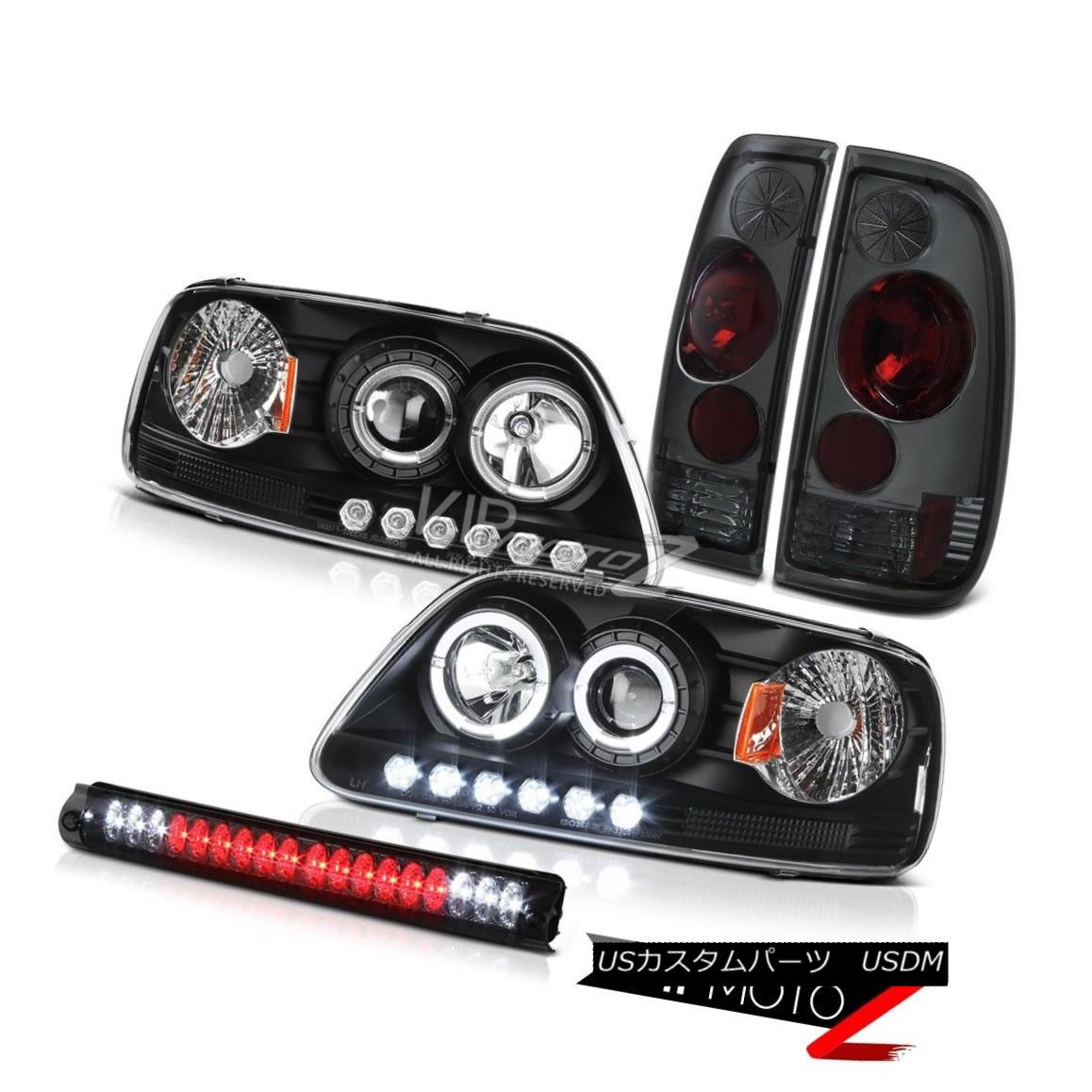ヘッドライト Halo LED Headlight 1999 2000 2001 F150 XL Tinted Tail Light Roof Brake Lamp Tint Halo LEDヘッドライト1999年2000年2001年F150 XLテールテールライトルーフブレーキランプの色合い 【並行輸入品】