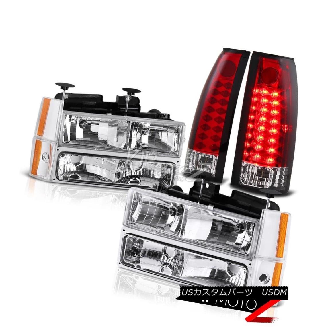 ヘッドライト 88-93 Chevy C10 Pick Up Truck Corner Bumper LED Clear Red Taillights Headlight 88-93シボレーC10ピックアップトラックコーナーバンパーLEDクリアレッドティアライツヘッドライト 【並行輸入品】 50,754円