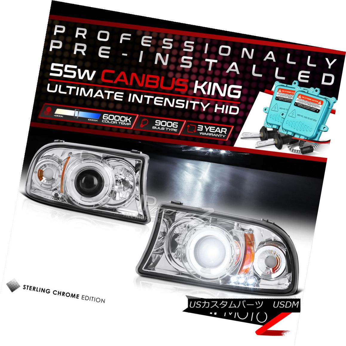 ヘッドライト !Built-In HID Low Beam! 1997-2004 Dodge Dakota Durango Headlight Lamp Chrome SET ！内蔵HIDロービーム！ 1997-2004 Dodge Dakota DurangoヘッドライトランプクロームSET 【並行輸入品】