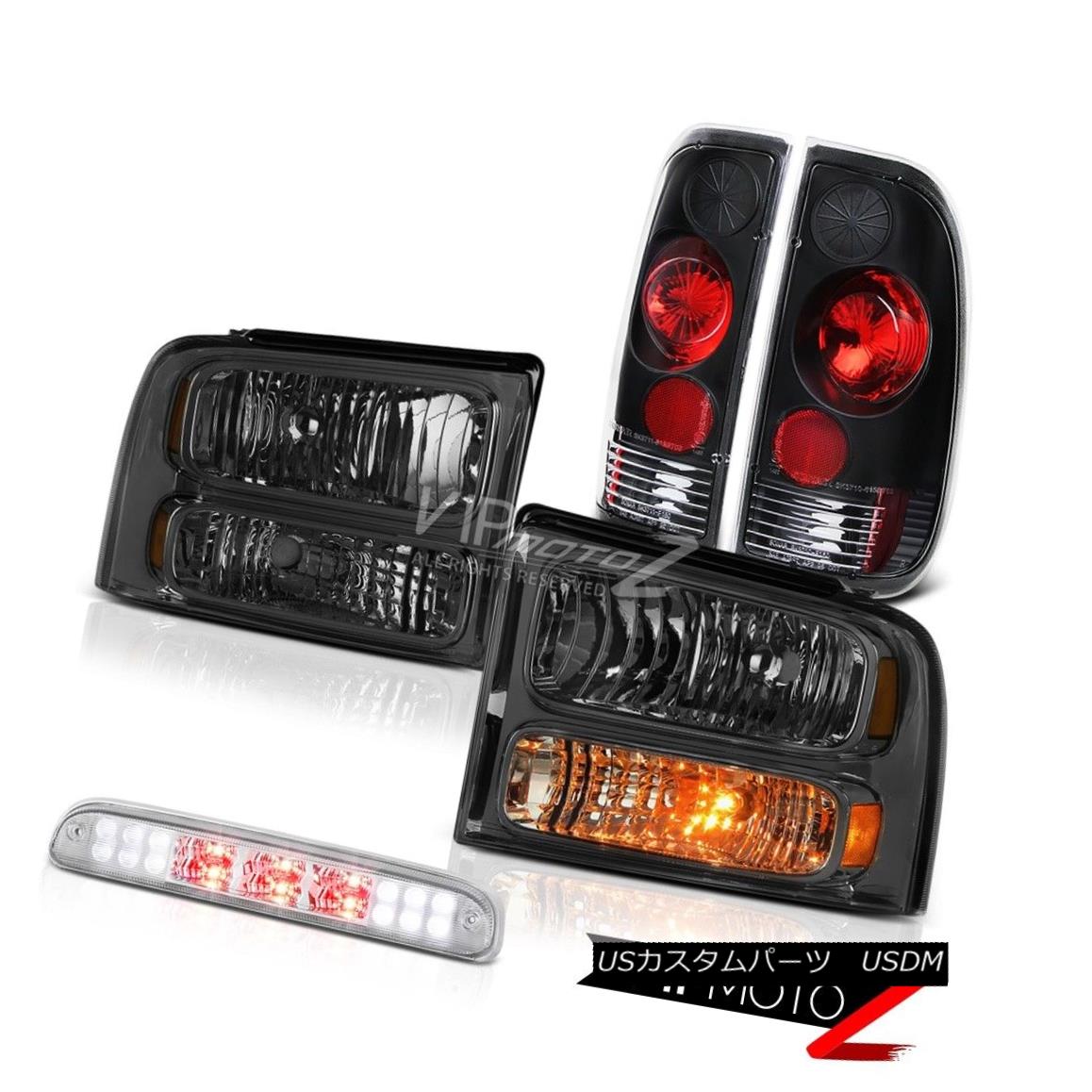 ヘッドライト Dark Headlamps Rear Black Taillights Third Brake Chrome LED 2005-2007 F250 F350 ダークヘッドランプリアブラックテールライト第3ブレーキChrome LED 2005-2007 F250 F350 【並行輸入品】