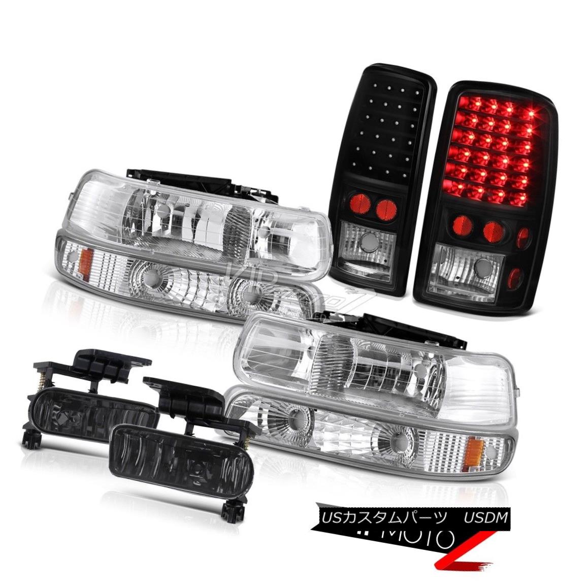 ヘッドライト Bumper Headlamp 00 01 02 03 04 05 06 Suburban 1500 LED Black Taillight Smoke Fog バンパーヘッドランプ00 01 02 03 04 05 06郊外1500 LEDブラックテールライトスモークフォグ 【並行輸入品】