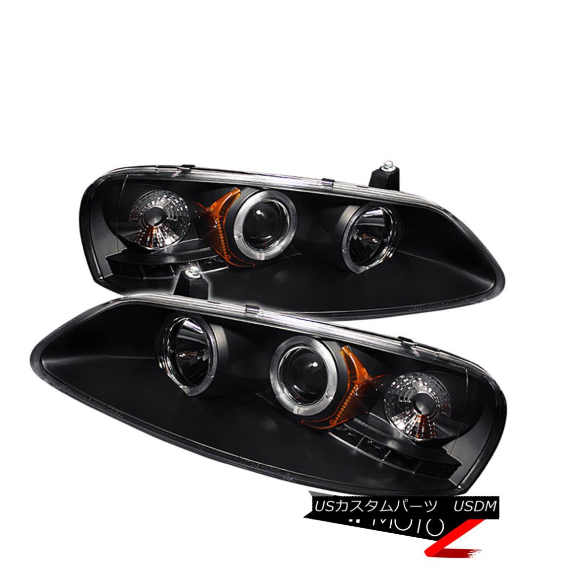 ヘッドライト 2001-03 CHRYSLER SEBRING LED Projector Black Headlight Halo Lamp Left+Right 2001-03 CHRYSLER SEBRING LEDプロジェクターブラックヘッドライトハローランプ左+右 【並行輸入品】