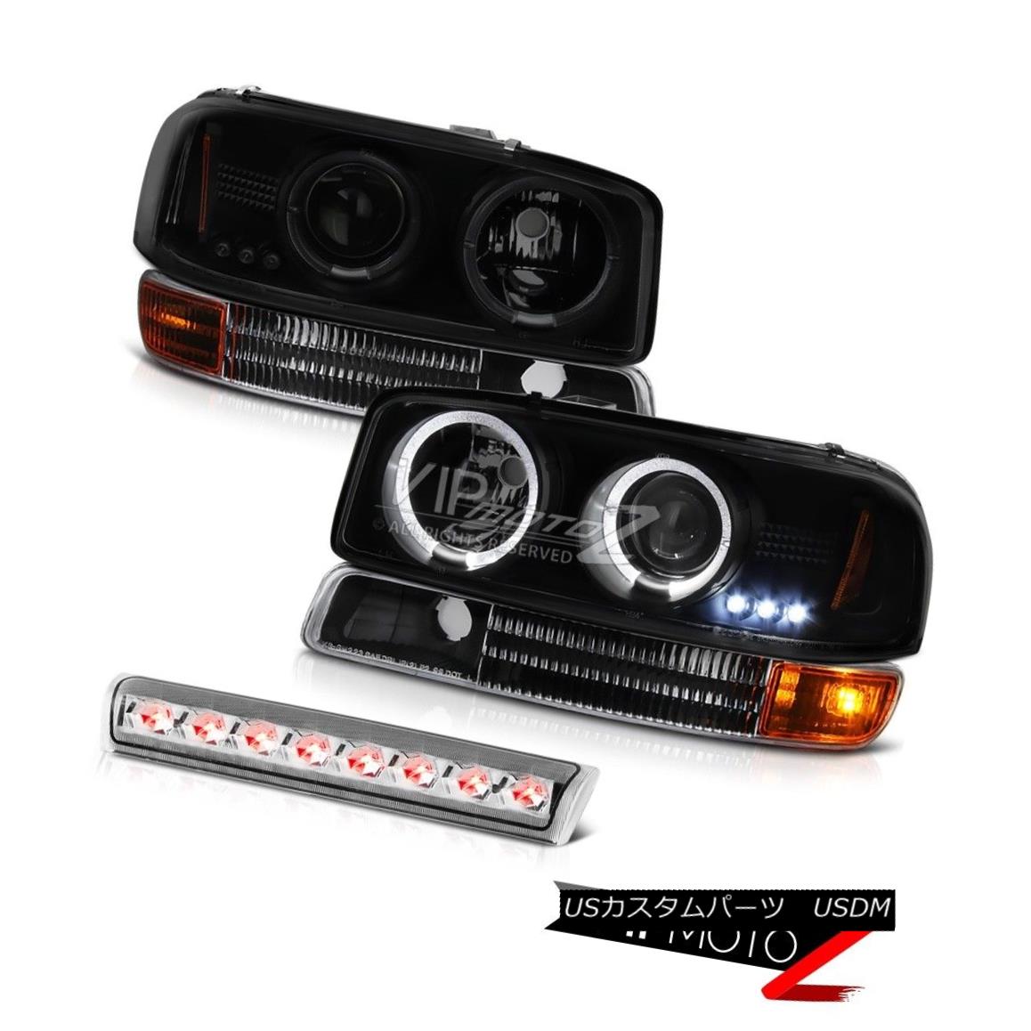 驚きの値段 ライト ランプ ヘッドライト Haloヘッドライトパーキングシグナルバンパールーフledブレーキ Yukon 00 06 Black Sinister Brake Led Roof Bumper Signal Parking Headlights Halo Yukon 00 06 Black Sinster Sercomedsa Cl