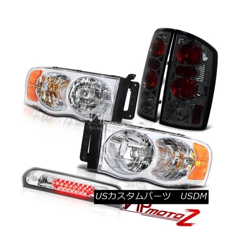 ヘッドライト Crystal Clear Headlamps Smoke Tail Lamps Chrome 3rd Brake LED 02 03 04 05 Ram V8 クリスタルクリアヘッドランプ煙テールランプランプ第3ブレーキLED 02 03 04 05ラムV8 【並行輸入品】