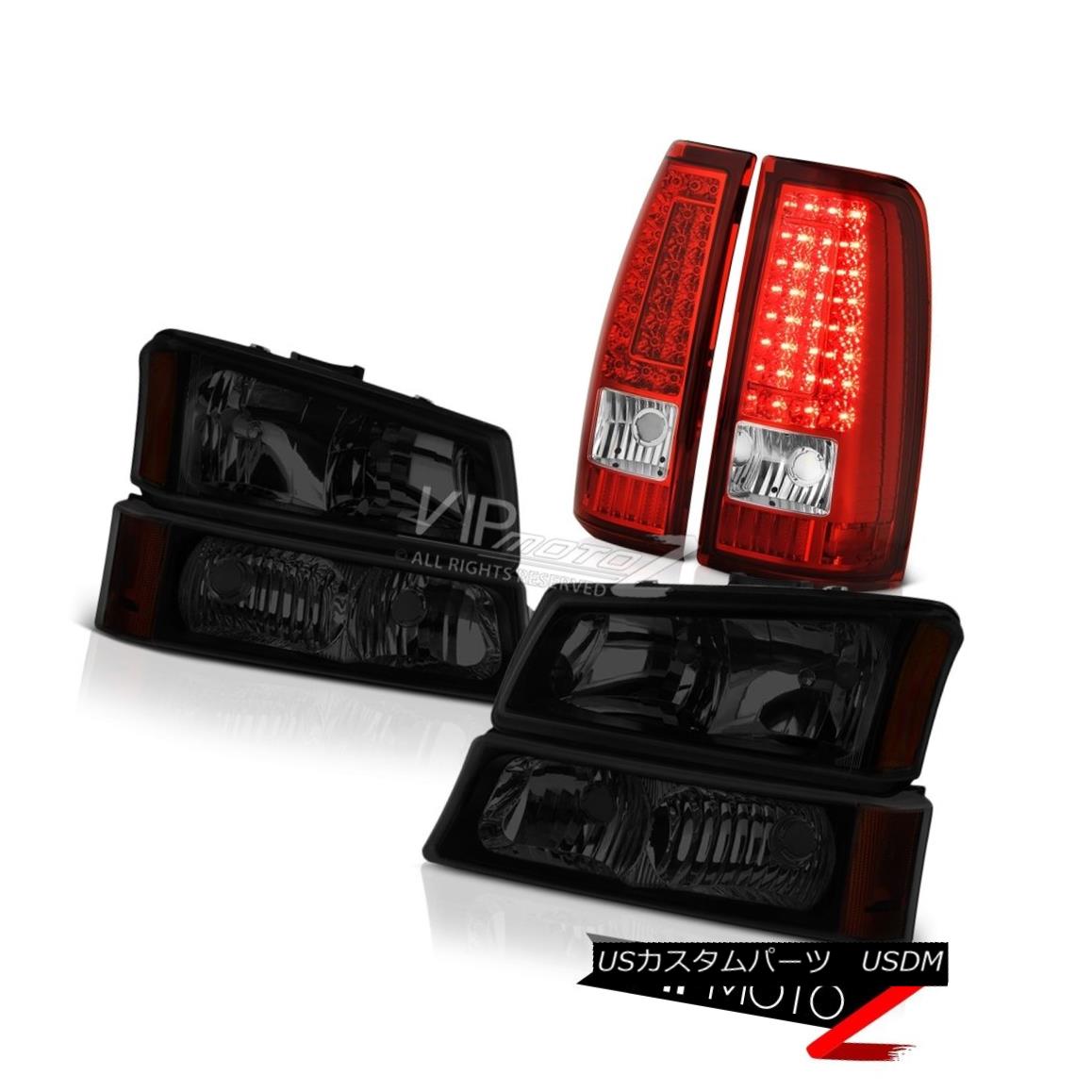 ヘッドライト 03 04 05 06 Chevy Silverado 1500 Bloody Red Taillights Smoke Tinted Headlamps 03 04 05 06 Chevy Silverado 1500ブラッディ・レッド・ティアライトスモーク・ティンテッド・ヘッドランプ 【並行輸入品】