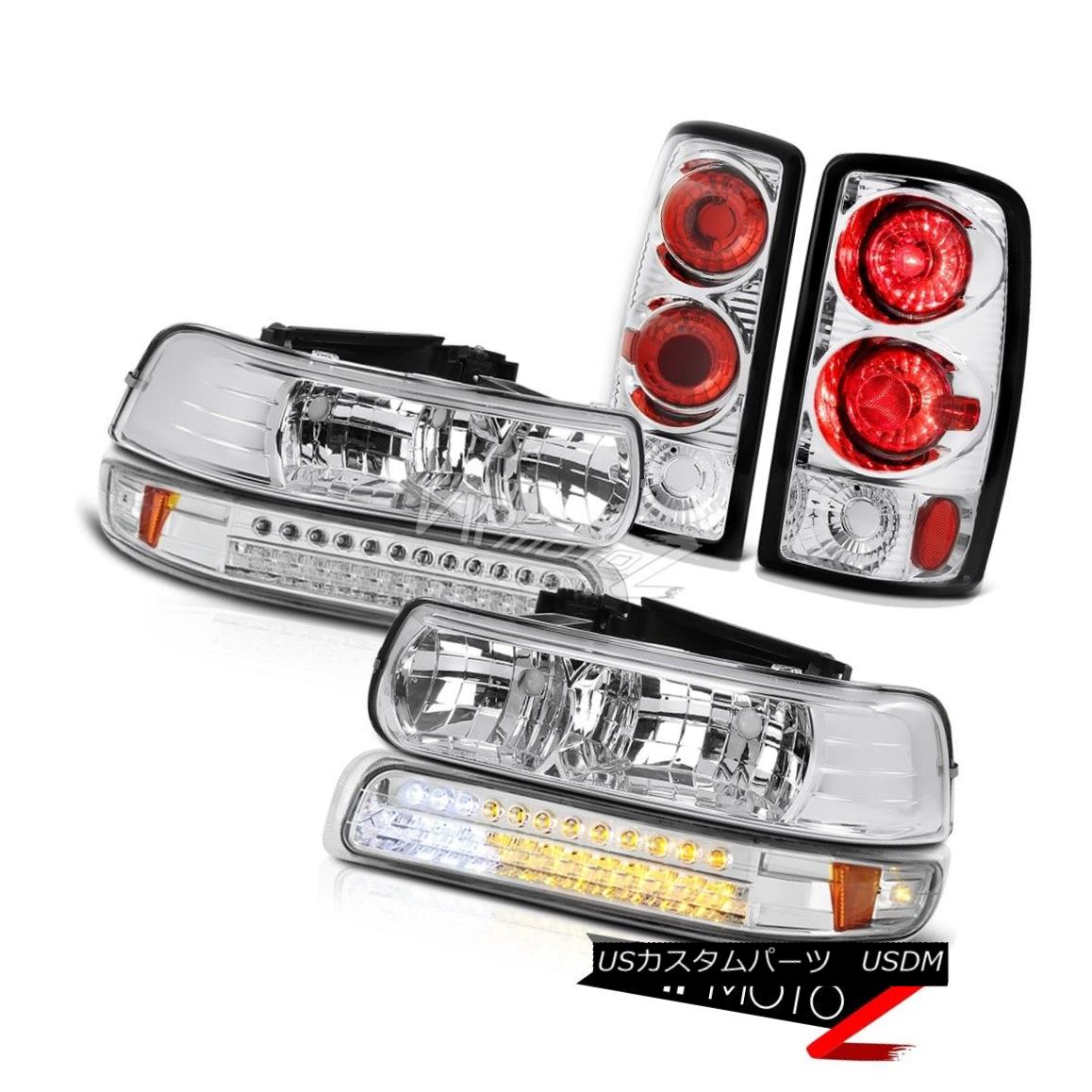 ヘッドライト Left Right Headlights SMD Euro Bumper Rear Signal Tail Lights 00-06 Tahoe 4.8L 左のライトヘッドライトSMDユーロバンパーリアシグナルテールライト00-06タホー4.8L 【並行輸入品】