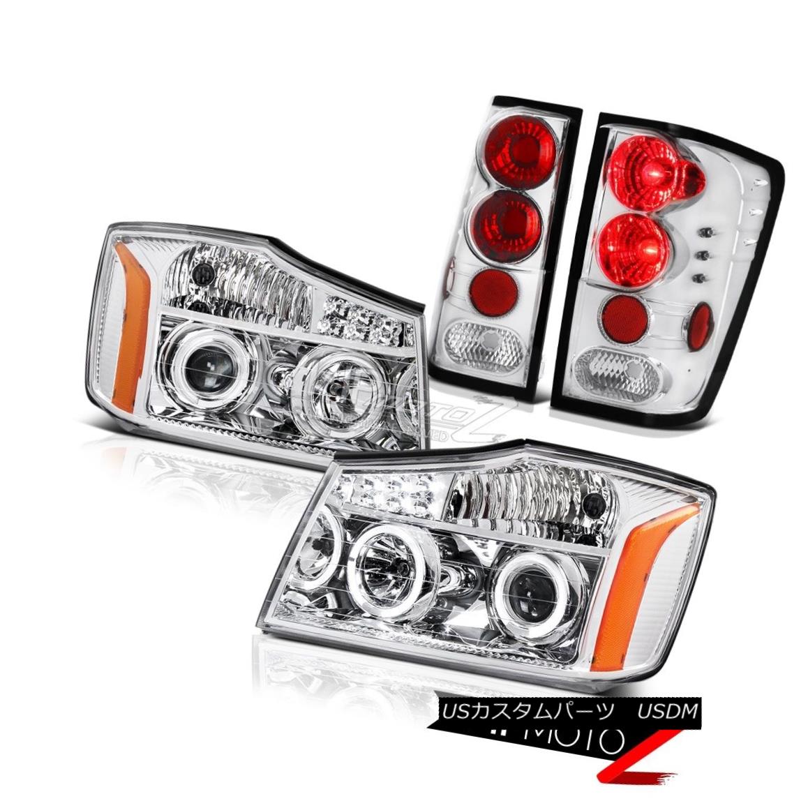 ヘッドライト Angel Eye Halo Headlamps LED Headlight Rear Tail Lights For 2004-2015 09 Titan エンジェルアイハローヘッドランプLEDヘッドライトリアテールライト2004-2015 09タイタン 【並行輸入品】 50,754円