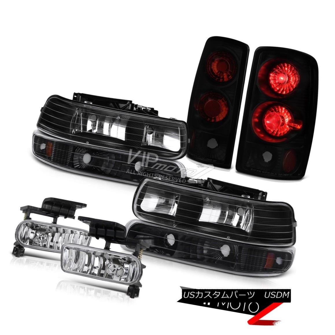 ヘッドライト L+R Black Headlamps Smoke Tail Lights Driving Fog 00 01 02 03 04 05 06 Tahoe LS L + Rブラックヘッドランプスモークテールライトドライビングフォグ00 01 02 03 04 05 06タホーLS 【並行輸入品】