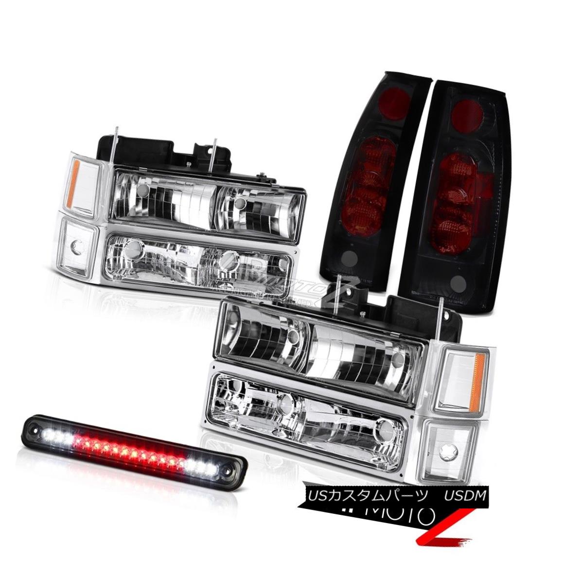ヘッドライト Cheyenne 94-98 Glass Headlamp Corner Bumper Smoke Tint High Brake Tail Lamp LED シャイアン94-98ガラスヘッドランプコーナーバンパースモークティントハイブレーキテールランプLED 【並行輸入品】 50,754円