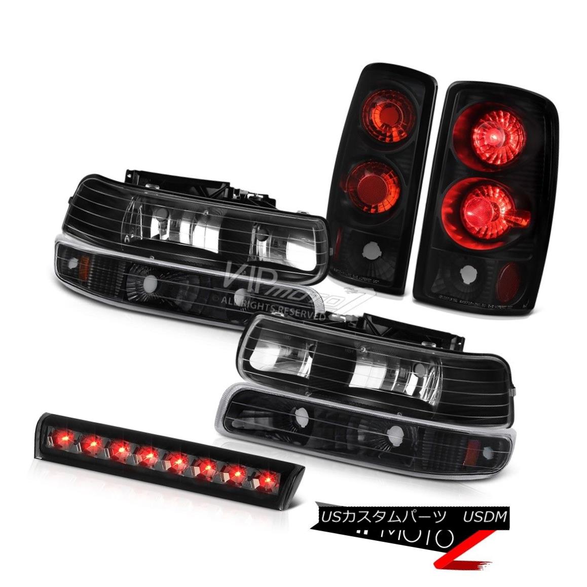 ヘッドライト 2000-2006 Suburban 5.7L Signal Headlights Lamp Tail Lights Black High Stop Smoke 2000-2006郊外5.7L信号ヘッドライトランプテールライト黒ハイストップスモーク 【並行輸入品】