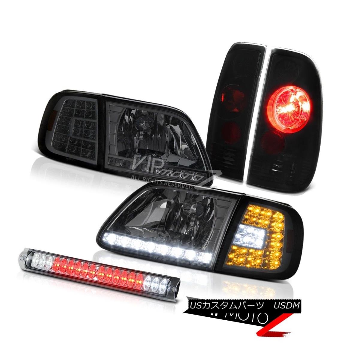 ヘッドライト 97 98 99 00 01 02 03 F150 LED Corner+Headlamp Sinister Black Tail Lamp Roof Stop 97 98 99 00 01 02 03 F150 LEDコーナー+ヘッドラム p厄介な黒テールランプ屋根停止 【並行輸入品】