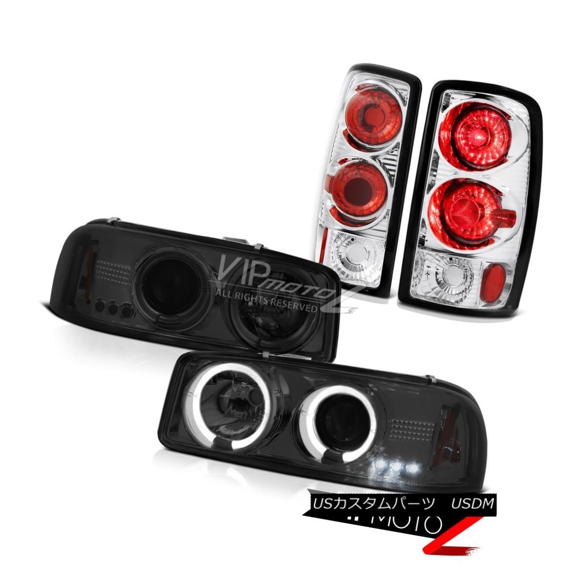 ヘッドライト GMC Denali Tinted Halo LED Headlights 00 01 02 03 04 Yukon Rear Brake Tail Light GMCデナリティンテッドハローLEDヘッドライト00 01 02 03 04ユーコンリアブレーキテールライト 【並行輸入品】 50,754円