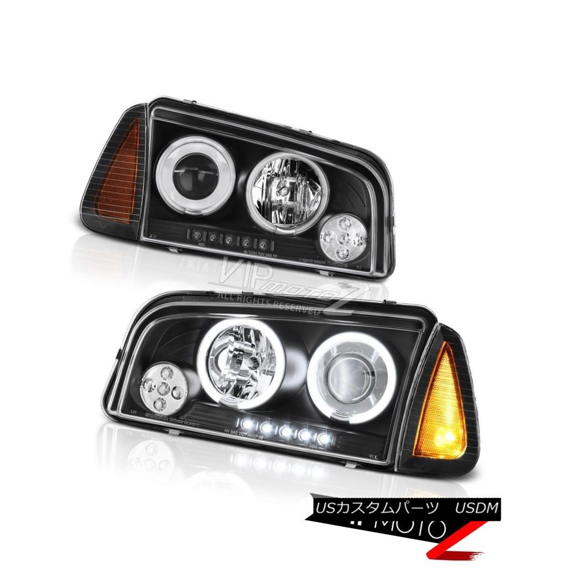 ヘッドライト 09-10 Dodge Charger DUB Raven black projector headlamps parking light CCFL Halo 09-10ダッジチャージャーDUB RavenブラックプロジェクターヘッドライトパーキングライトCCFL Halo 【並行輸入品】