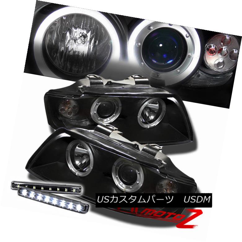 ヘッドライト >>LED LIGHT BAR KIT<< 2002-2005 A4/S4 1PC Black Projector Headlight Halo Lamp ＆gt;＆lt; LEDライトバーキット＆lt; 2002-2005 A4 / S4 1PCブラックプロジェクターヘッドライトハローランプ 【並行輸入品】