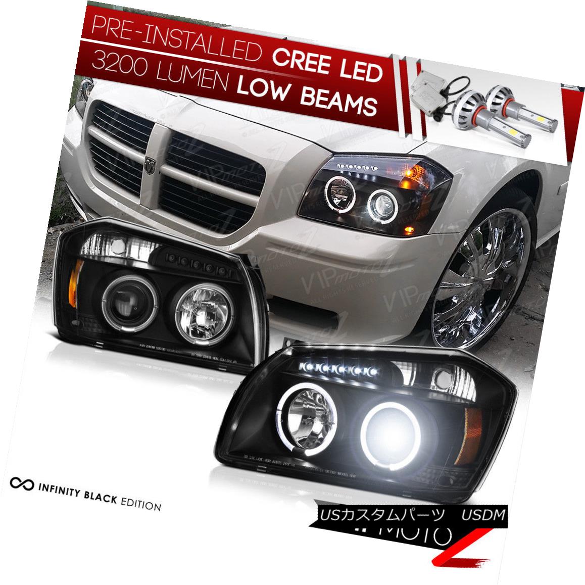 種類豊富な品揃え ライト ランプ Cree ヘッドライト Led Angelヘッドledヘッドライト信号 Halo Magnum Dodge 05 07 Beam Low Led Cree Signal Headlight Led Eye Angel Halo Magnum Dodge 05 07 Beam Low