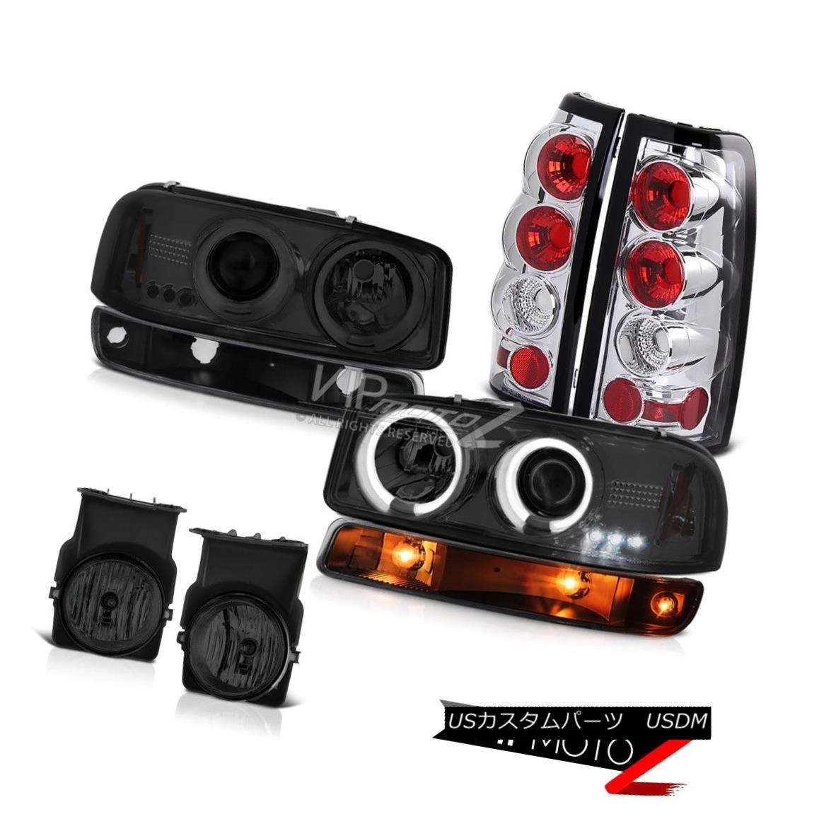 ヘッドライト 2003-2006 Sierra WT Dark smoke foglights taillights signal light ccfl headlamps 2003-2006シエラWTダーク・スモーク・フォグライト・テールライト信号ライトccflヘッドライト 【並行輸入品】