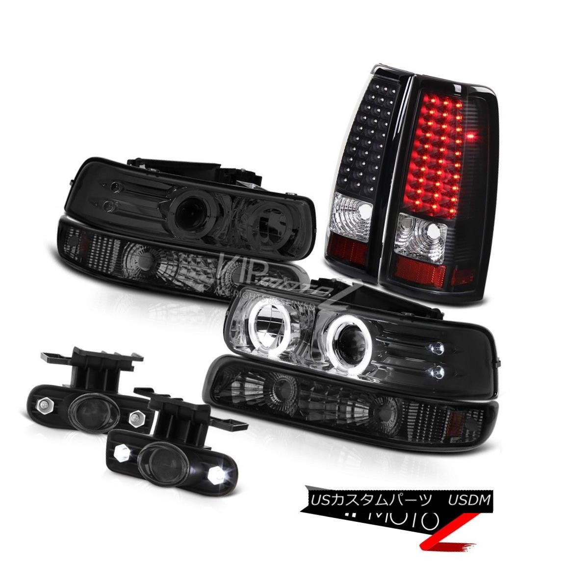 ライト ランプ 最前線の Taillights Led Black Signal Smoke Headlight Eye Angel Silverado 02 01 00 99 ヘッドライト Fog 02シルバラードエンジェルアイヘッドライトスモークシグナルブラックled曇り霧 01 00 99 Beachsidecliniccr Com