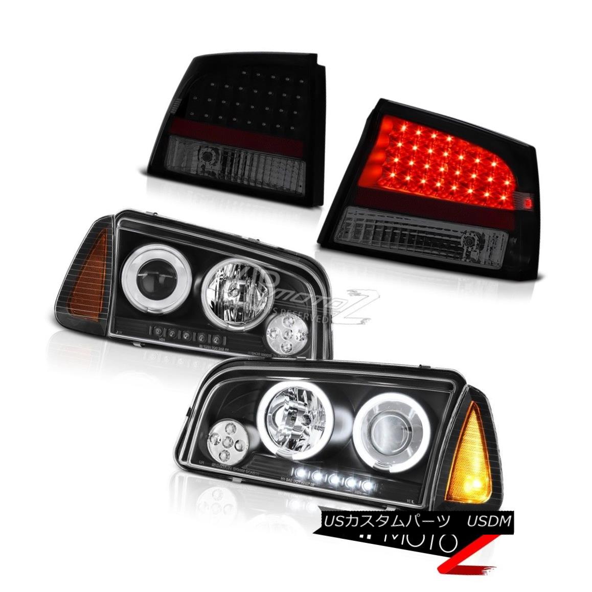 ヘッドライト 06-08 Dodge Charger 6.1L Sinister black taillamps matte corner lamp Headlights 06-08ダッジチャージャー6.1Lシニスターブラックテールランプマットコーナーランプヘッドライト 【並行輸入品】