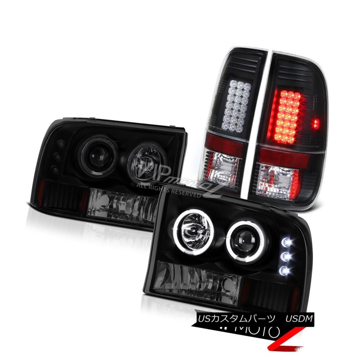 ヘッドライト 車用品 Darkest Black Halo Led Headlights Drl Rear Ford Halo ライト ランプ Brake Sd Sd Lamp Assembly Superduty 最も暗いブラックハローledヘッドライト Drlリアブレーキランプアセンブリフォードsuperduty