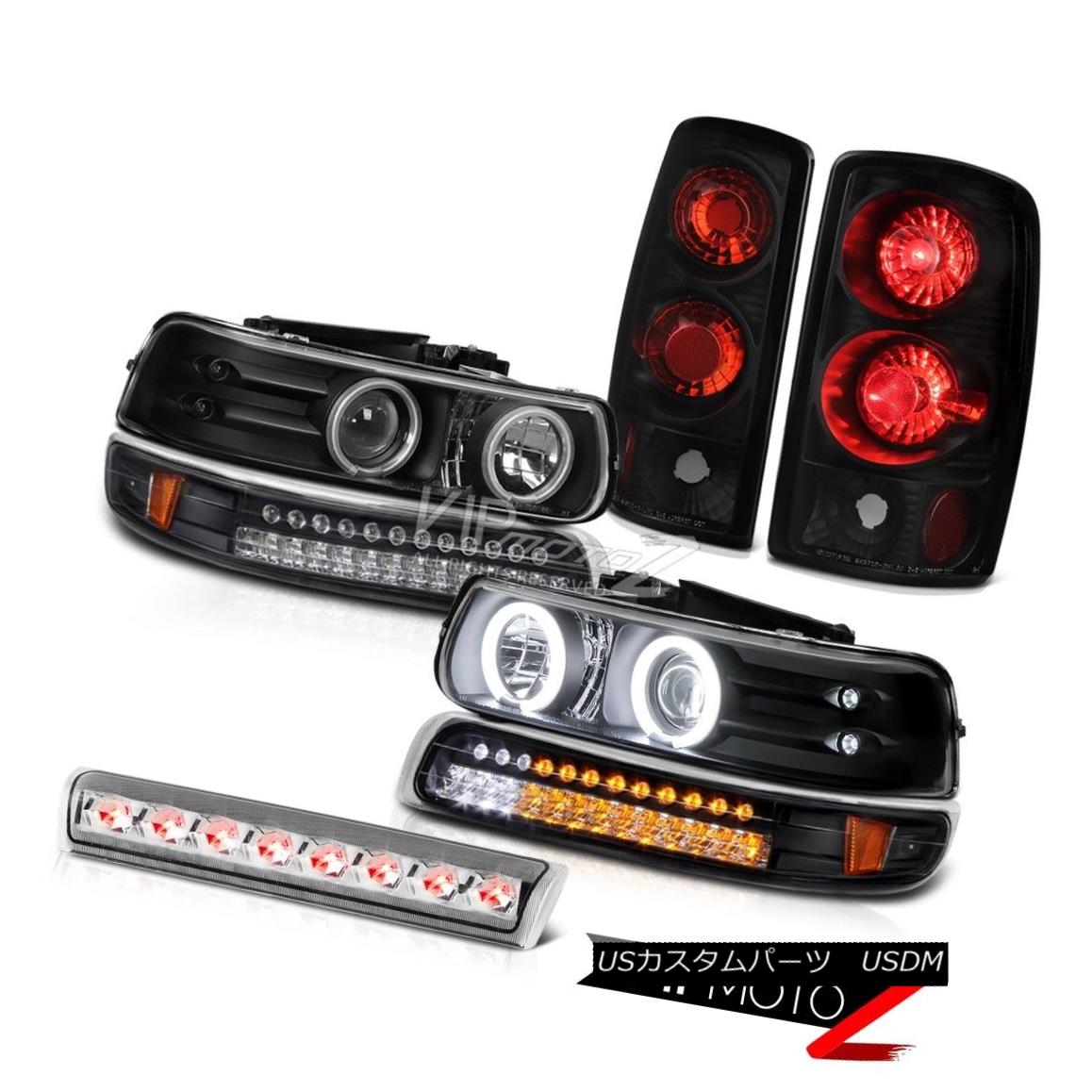 ヘッドライト 2X Black CCFL Projector Headlights LED Rear Lamps 3rd Brake 2000-06 Suburban LS 2XブラックCCFLプロジェクターヘッドライトLEDリアライト第3ブレーキ2000-06郊外LS 【並行輸入品】