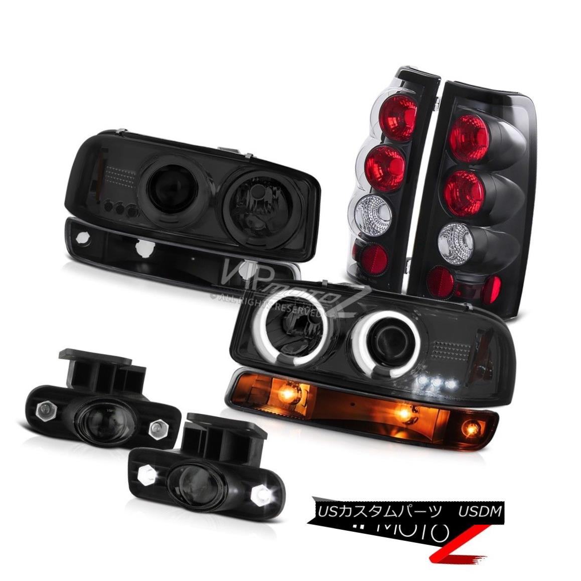 ヘッドライト 99-02 Sierra GMT800 Smokey foglamps parking brake lights lamp ccfl Headlamps 99-02 Sierra GMT800スモーキーフォグランプパーキングブレーキランプccflヘッドランプ 【並行輸入品】
