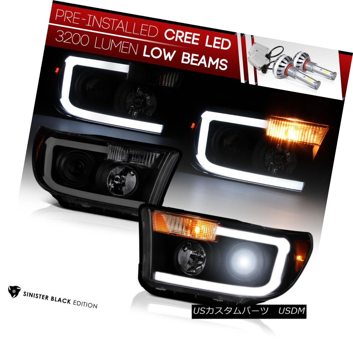 ヘッドライト Cyclp Optic Tube Toyota Tundra 2007-2013 [LED LOW BEAM] Sinister Black Headlight Cyclp Optic Tube Toyota Tundra 2007-2013 [LEDロービーム] Sinister Black Headlight 【並行輸入品】