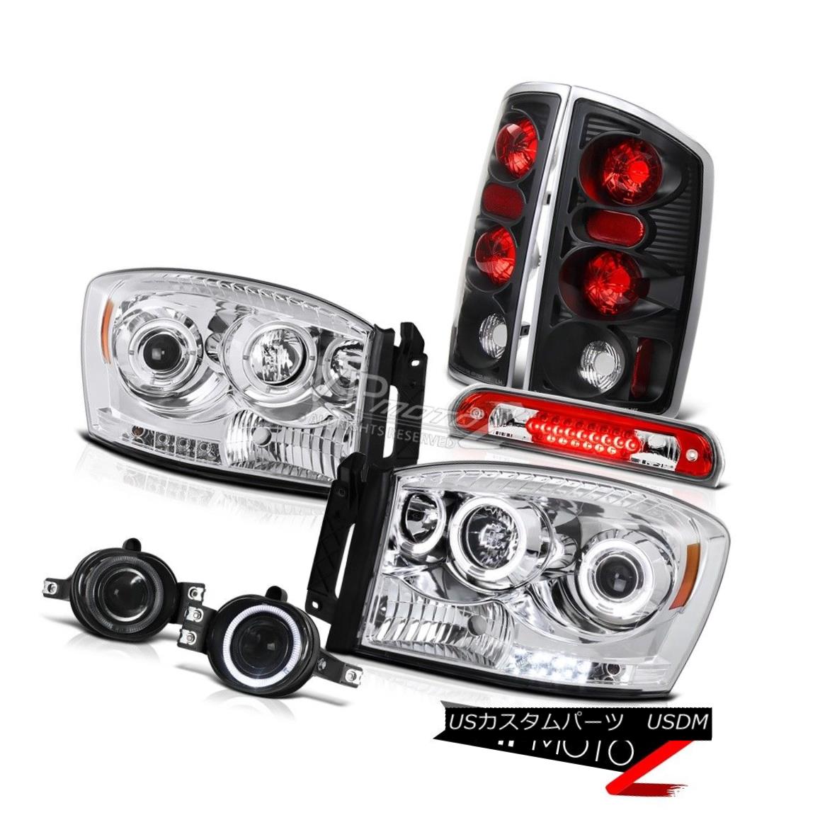 ヘッドライト Angel Eye Headlights Tail Lamps Smoke Fog Roof Brake LED Red 2006 Dodge Ram 3500 エンジェルアイヘッドライトテールランプ煙霧屋根ブレーキLEDレッド2006 Dodge Ram 3500 【並行輸入品】