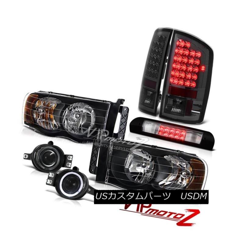 車用品 バイク用品 パーツ 車用品 2500車用品 バイク用品 ヘッドライト パーツ ライト ランプ ライト ランプ 世界的に Projector ヘッドライト ヘッドライト Pair Black Headlight Led Brake Tail Light Projector Fog Roof Stop 02 05 Ram 2500 ペア