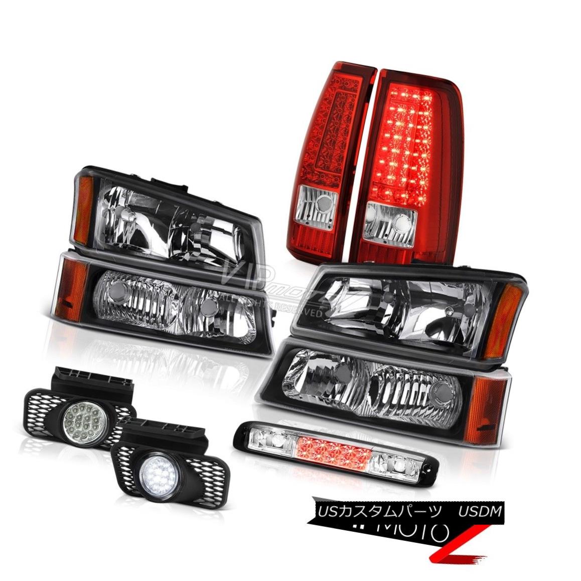 ヘッドライト 03-06 Silverado Chrome 3RD Brake Light Fog Lights Wine Red Taillamps Headlights 03-06 Silverado Chrome 3RDブレーキライトフォグライトワインレッドタイヤランプヘッドライト 【並行輸入品】