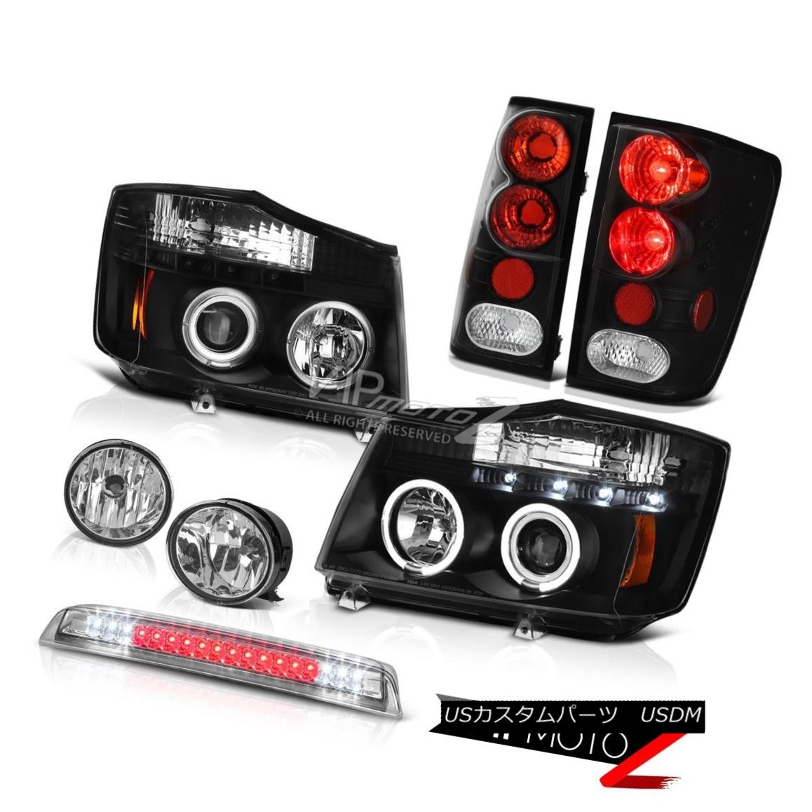 ヘッドライト Projector Headlights Tail Light Fog 3rd Brake Cargo LED For 2004-2015 Titan SL プロジェクターヘッドライトテールライトフォグ2004年?2015年の第3ブレーキカーゴLEDタイタンSL 【並行輸入品】